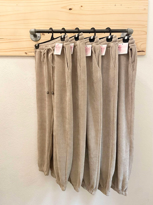 Morgan Cozy Joggers ~ Sand