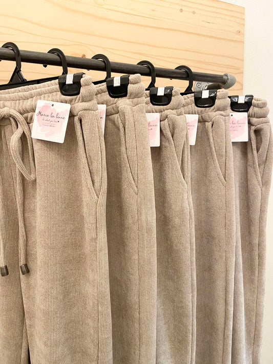 Morgan Cozy Joggers ~ Sand