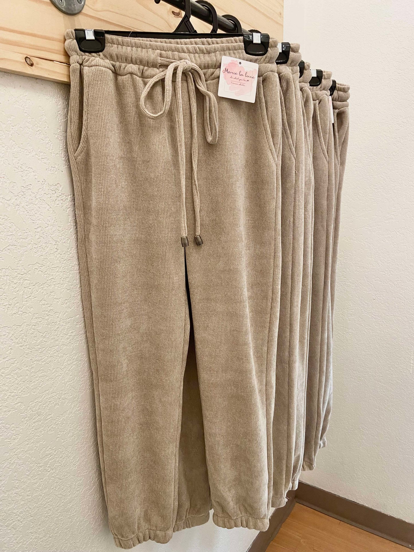 Morgan Cozy Joggers ~ Sand