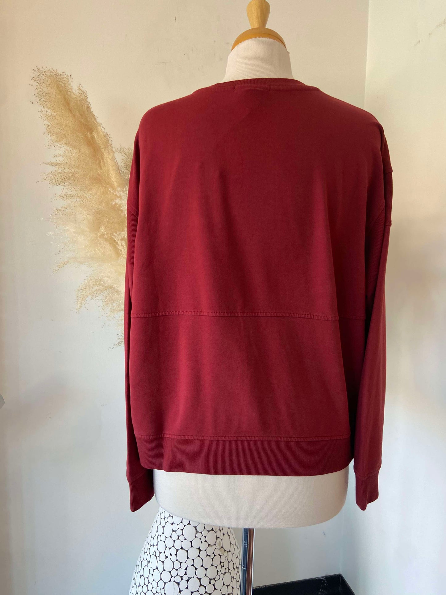 Loni Boxy Sweatshirt ~ Cherry