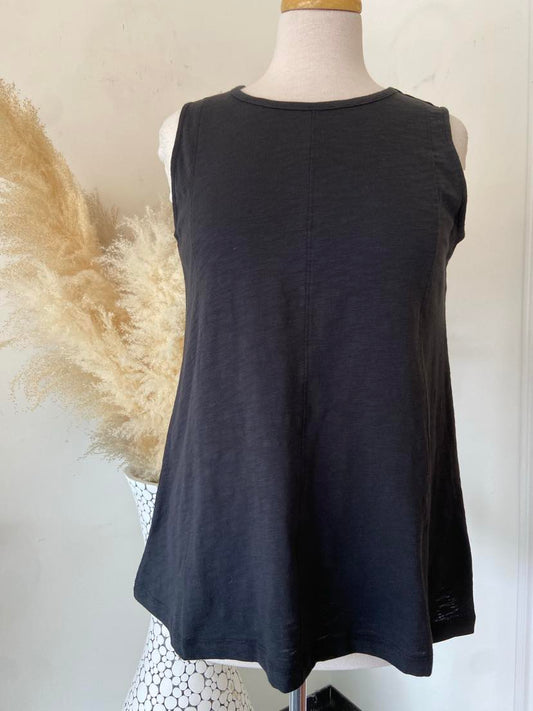 Rhona Seamed Tank ~ Black