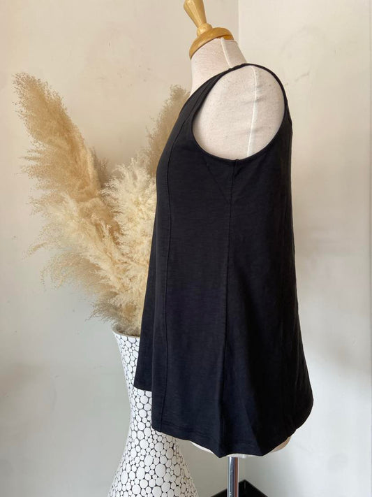 Rhona Seamed Tank ~ Black