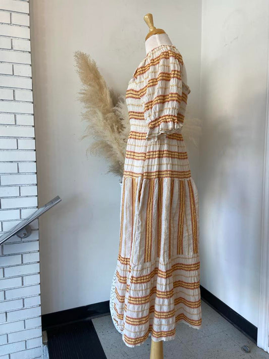 Ayla Ruched Top Dress ~ Yellow