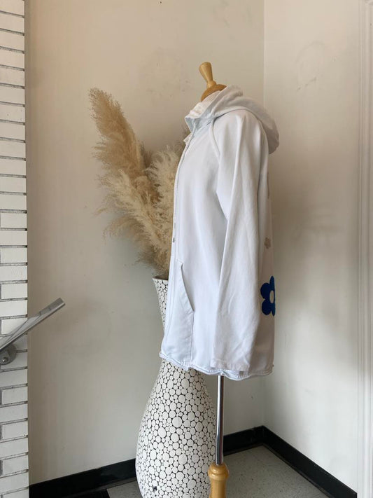 Chelsea Flower Hoodie ~ White