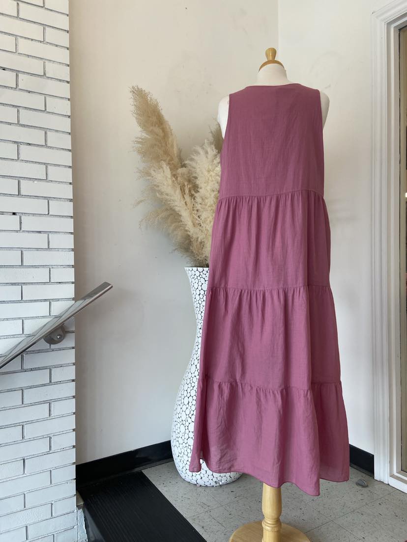 Zoey Tiered Dress ~ Rosette