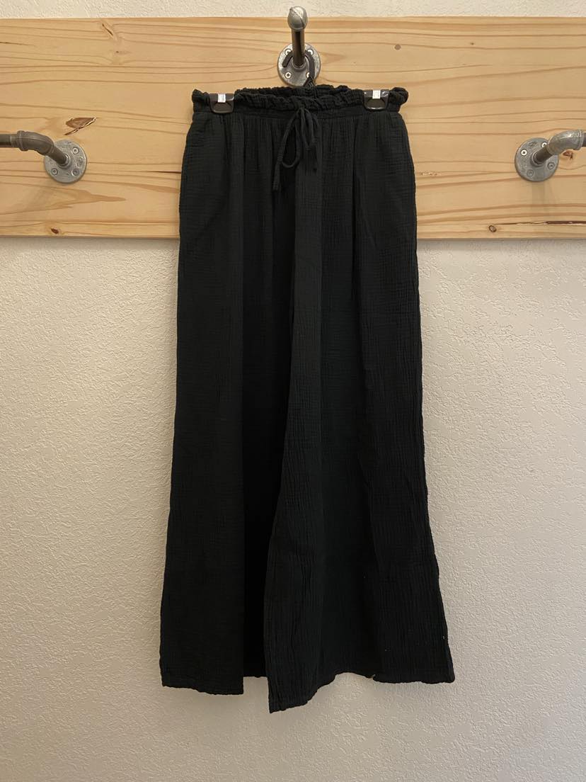 Beth Crinkle Pants ~ Black