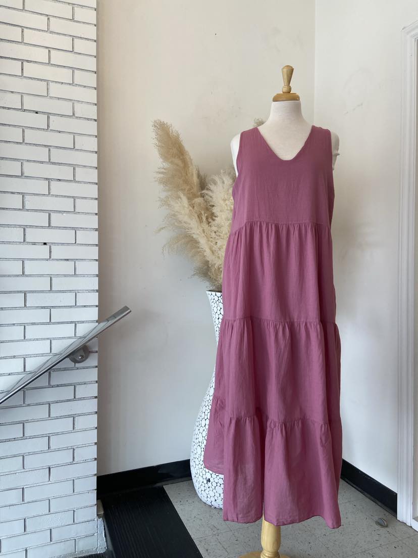 Zoey Tiered Dress ~ Rosette