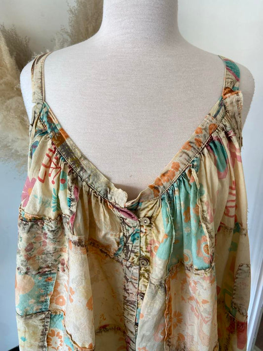 Tielle Flowy Tank ~ Patchwork