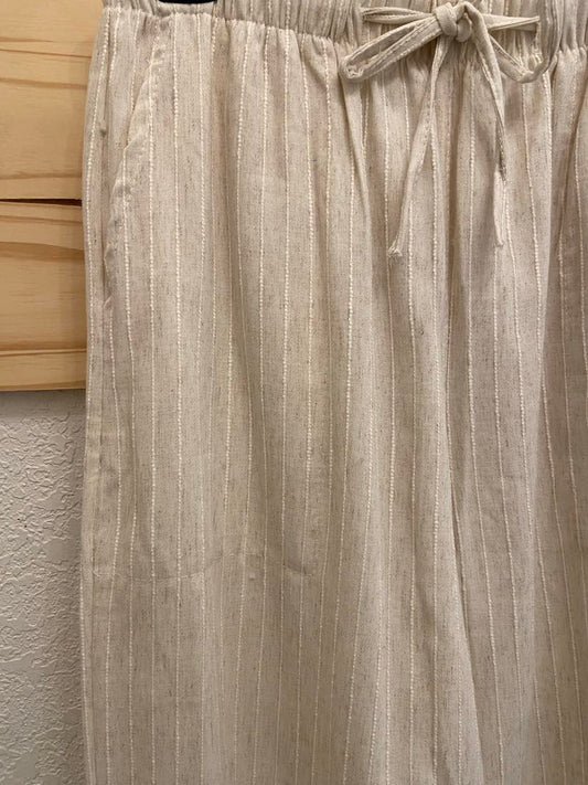 Kris Pinstripe Pants ~ Taupe