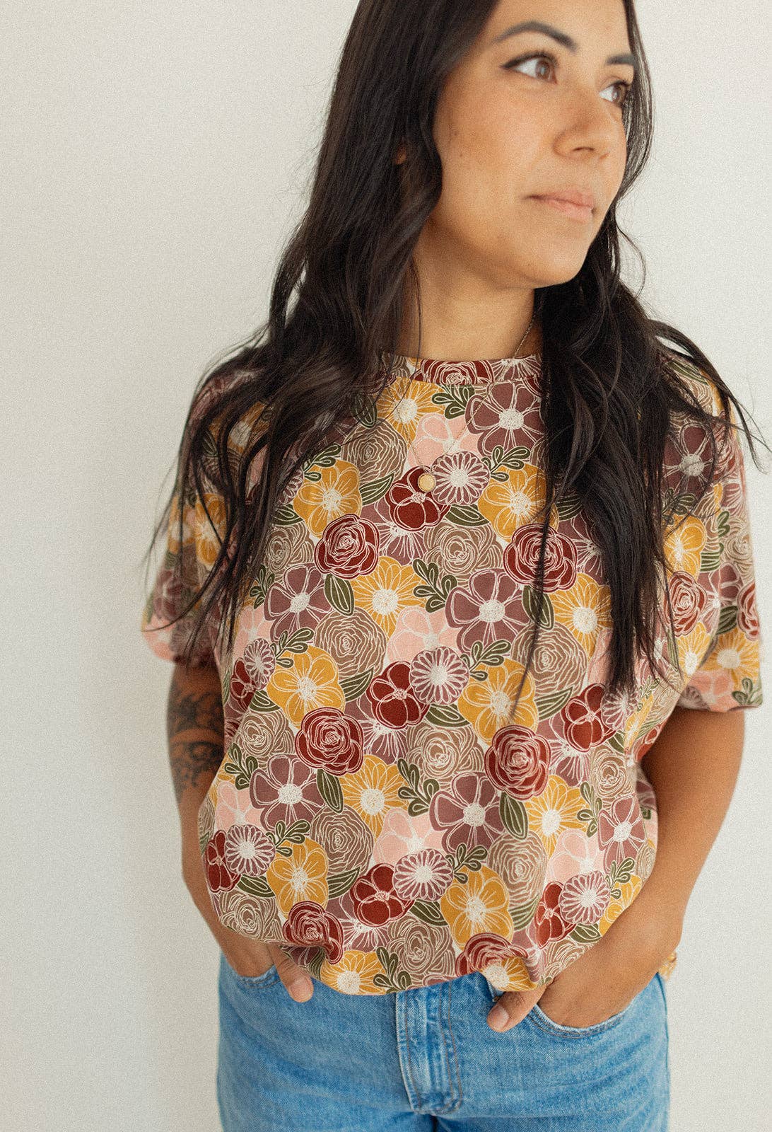 Ladies Staple Tee: Dusty Fig