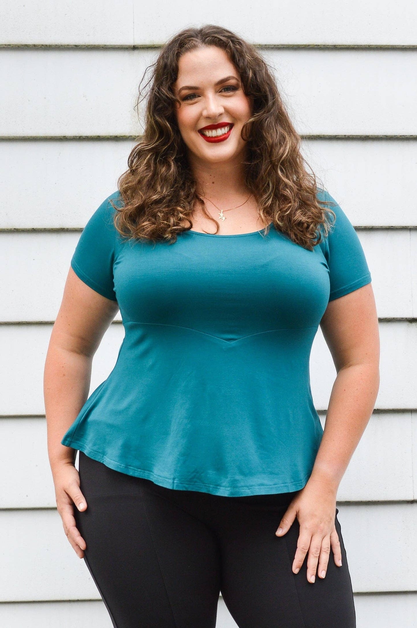 Kim Cap Tee ~ Teal