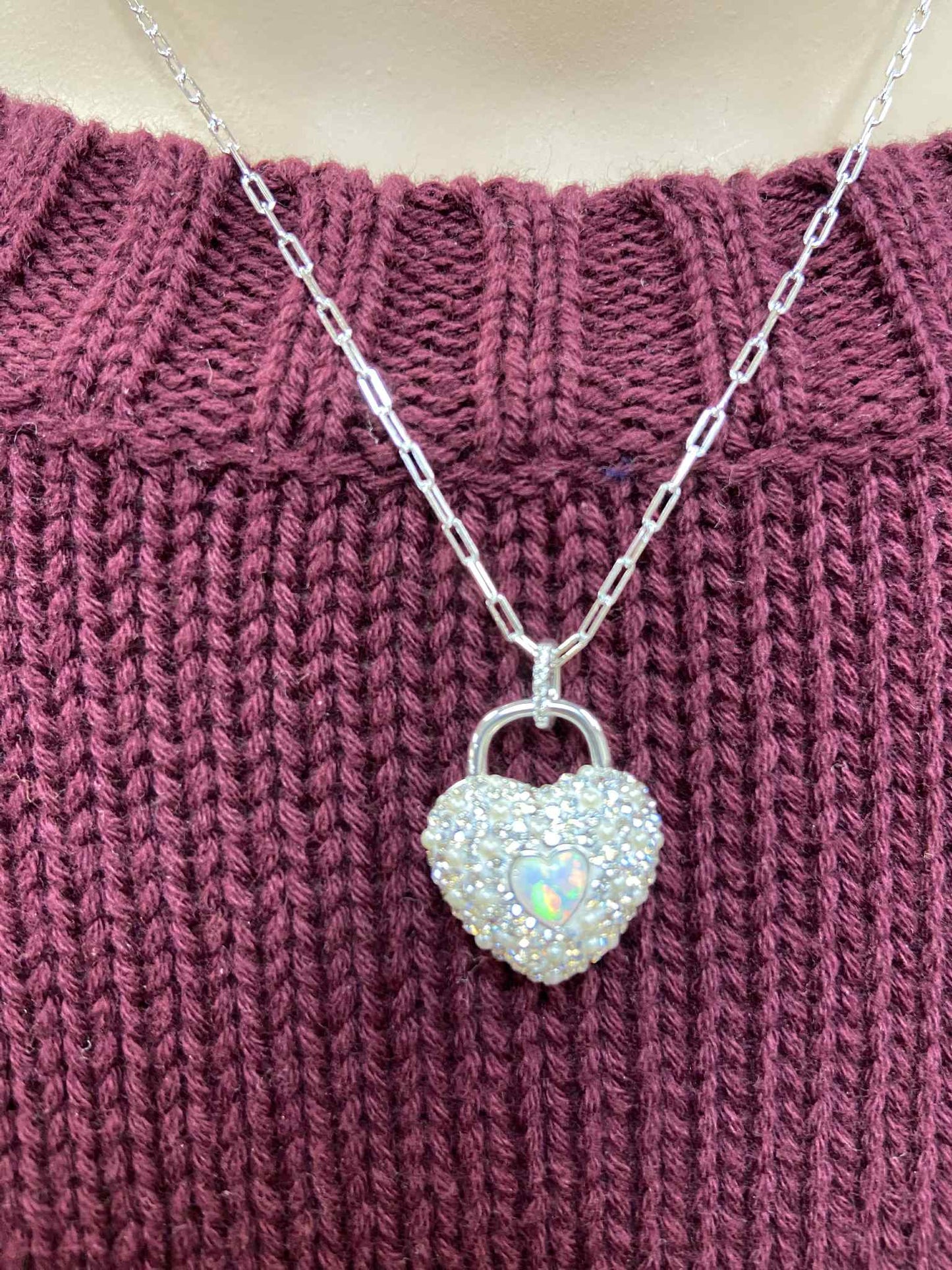 Glitz Sparkle Heart Necklace - Hillberg & Berk™