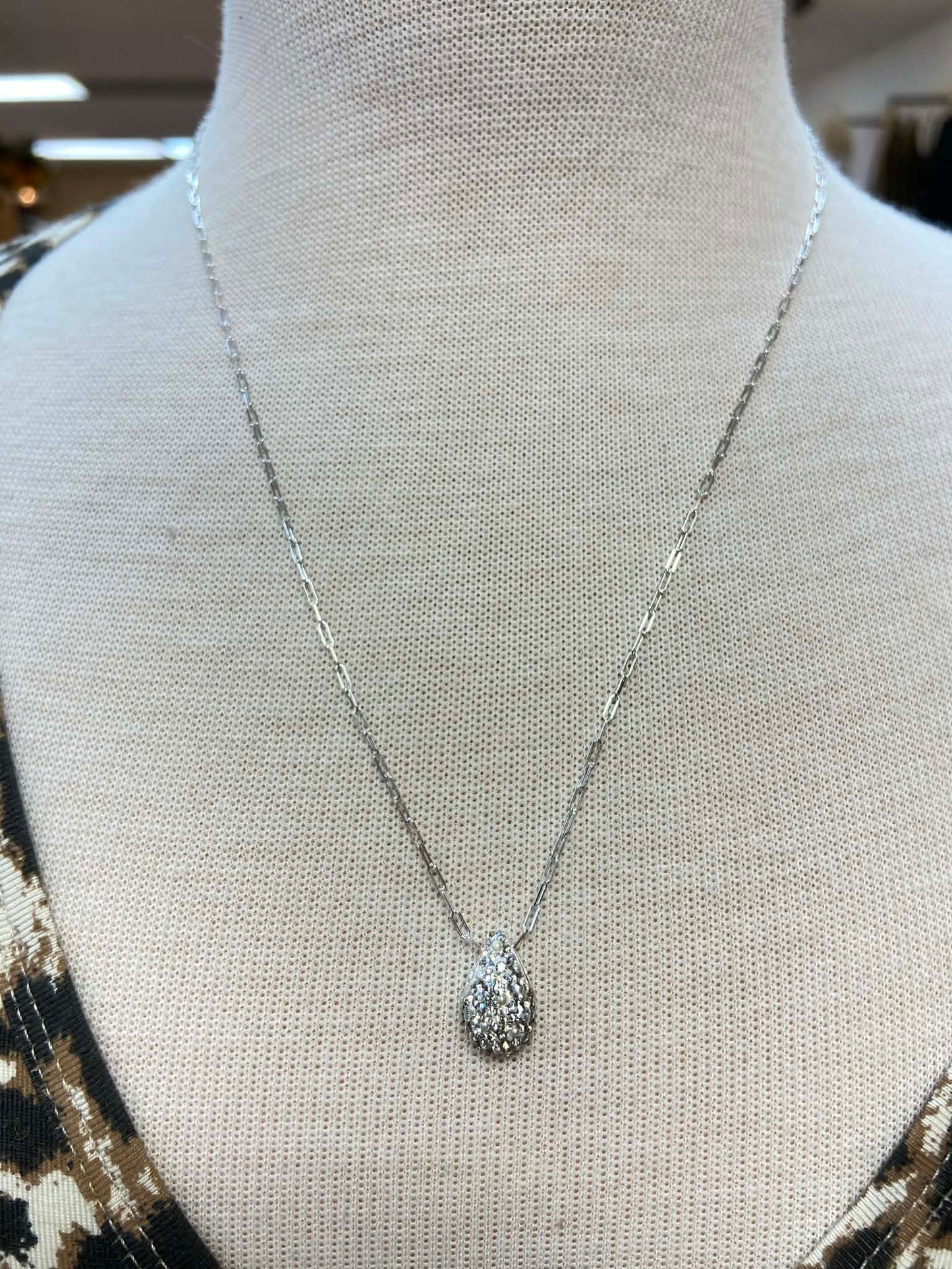 Glitz Sparkle Mini Drop Necklace - Hillberg & Berk™