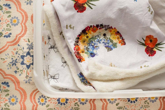 Rainbow Minky Baby Blanket