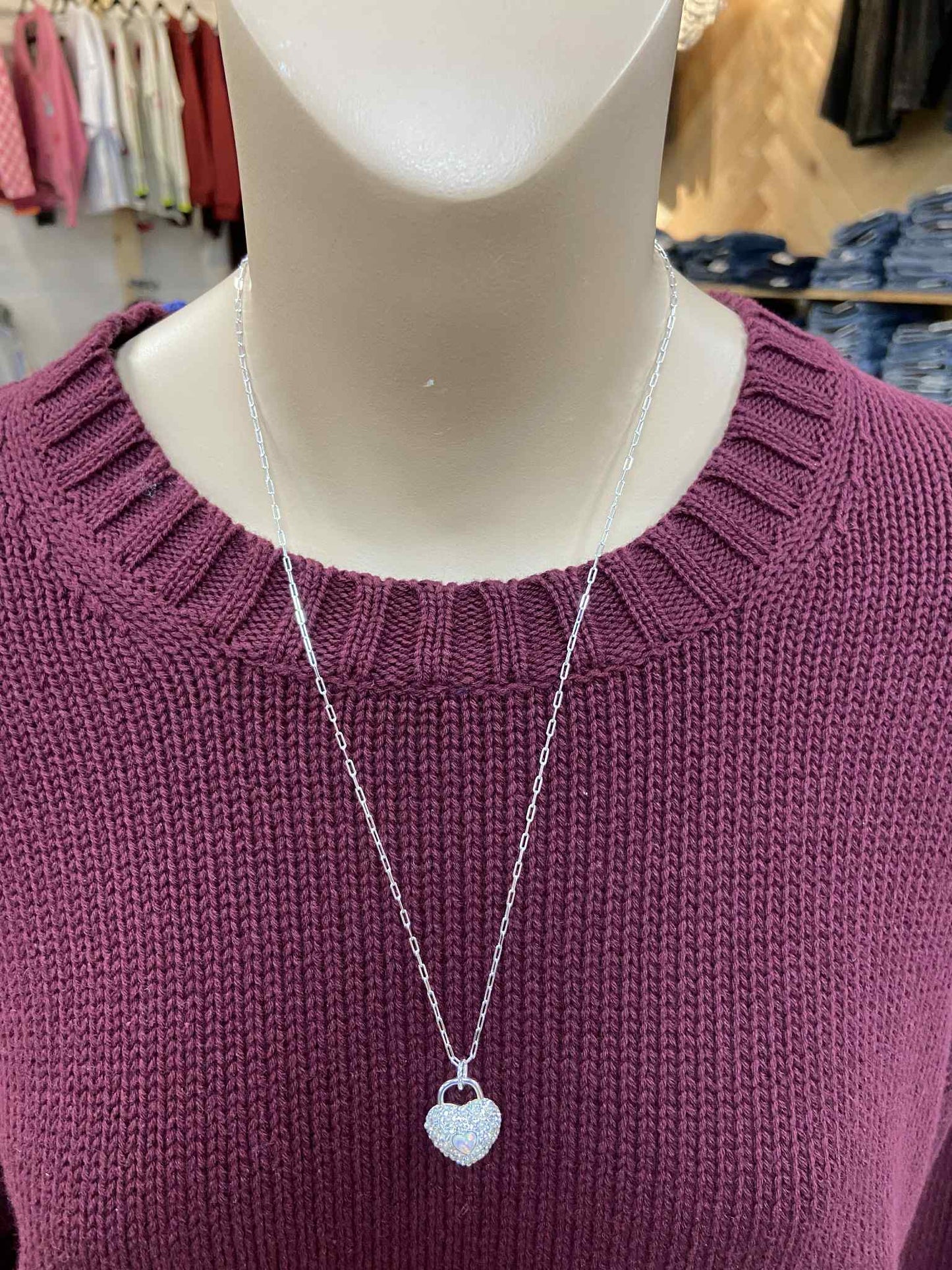 Glitz Sparkle Heart Necklace - Hillberg & Berk™