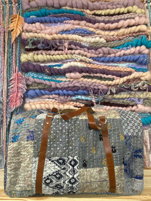 Open image in slideshow, Sky Patchwork Duffle
