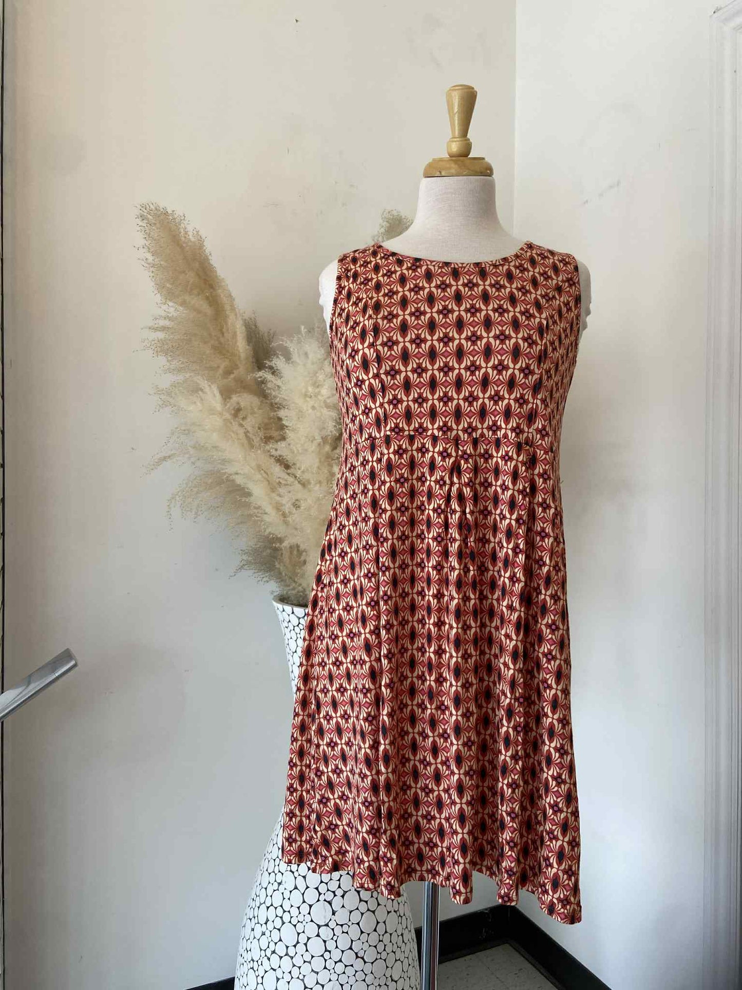 Nala Tshirt Dress ~ Red Mix