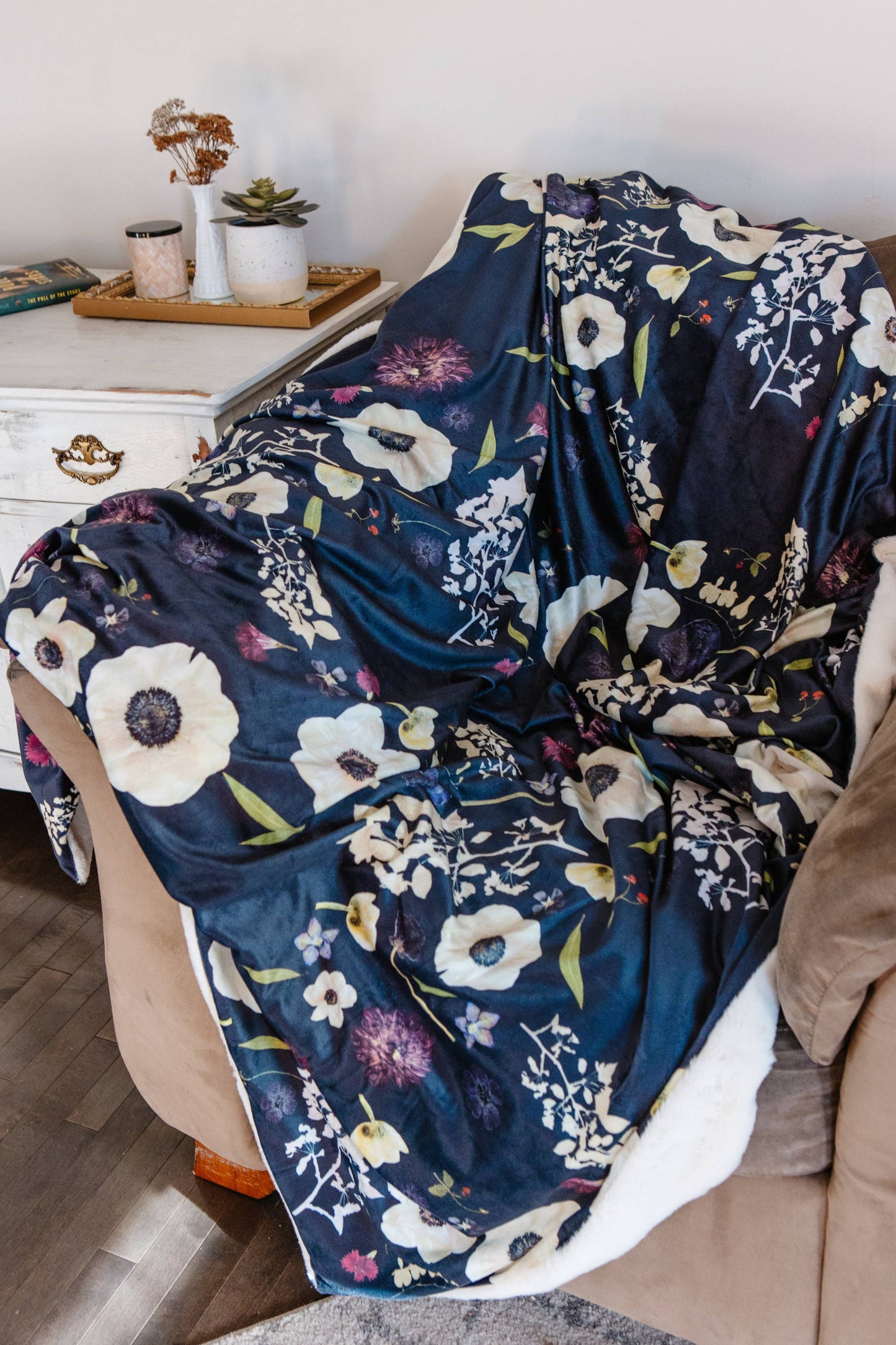 Twilight Bloom Throw Blanket