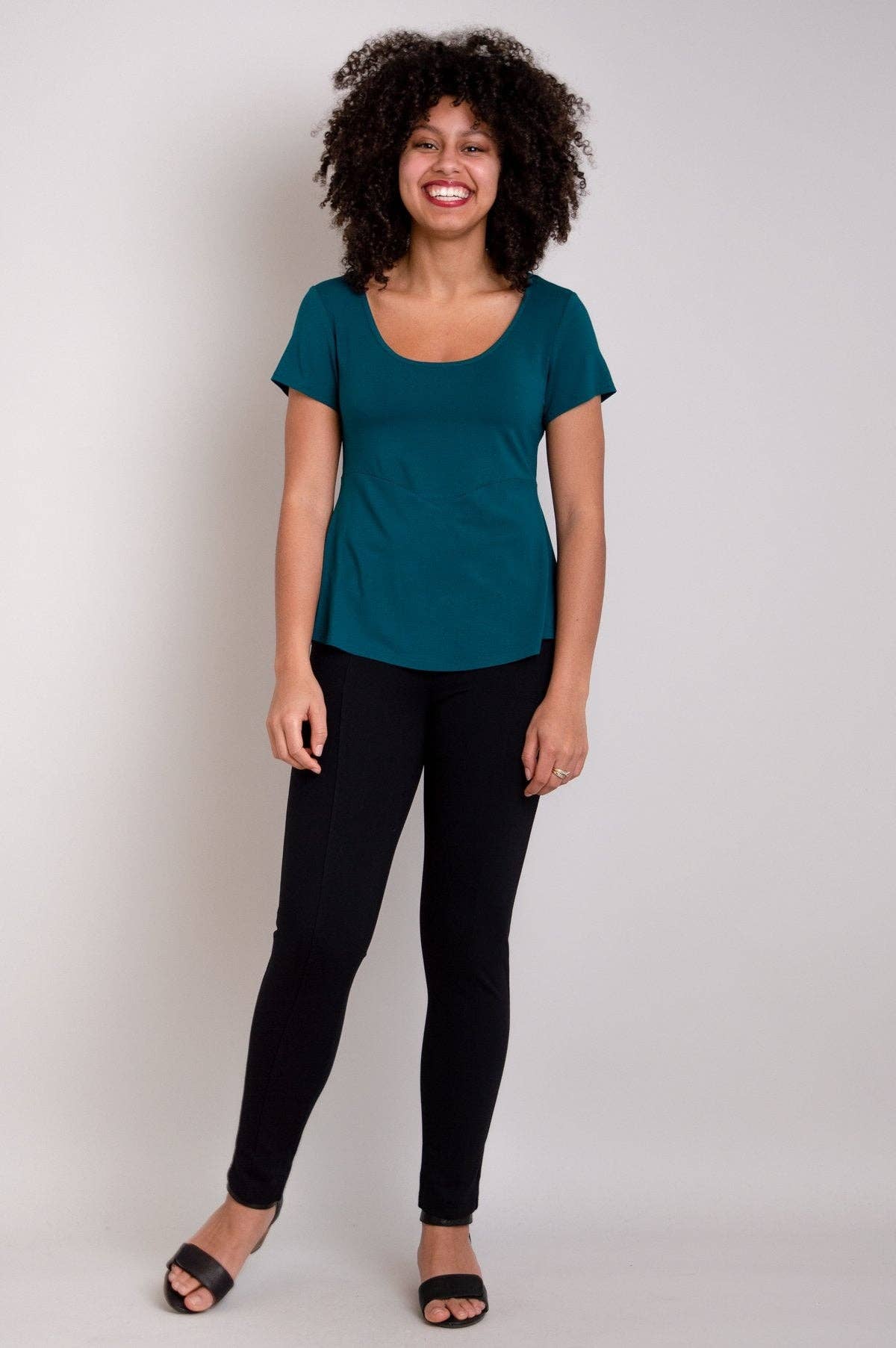 Kim Cap Tee ~ Teal