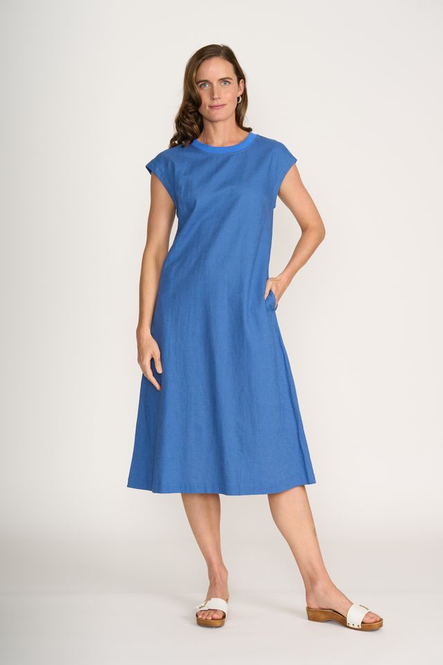 Cap Sleeve Midi Dress