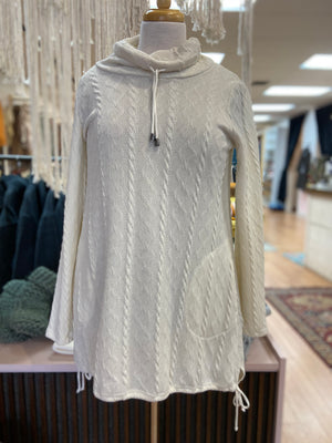 Open image in slideshow, Kirsten Cowl Tunic ~ Ivory
