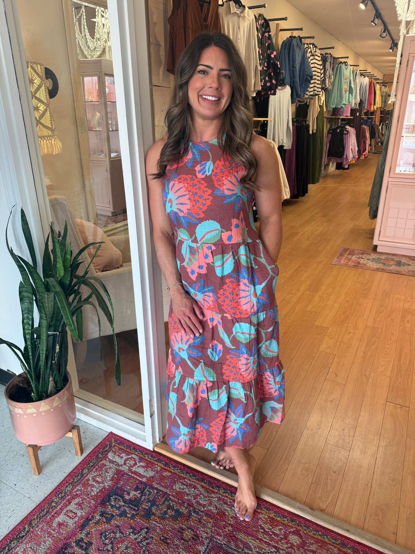 Bali Dress ~ Island Flower Print