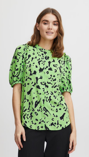 Open image in slideshow, Kami Blouse - Grass Green
