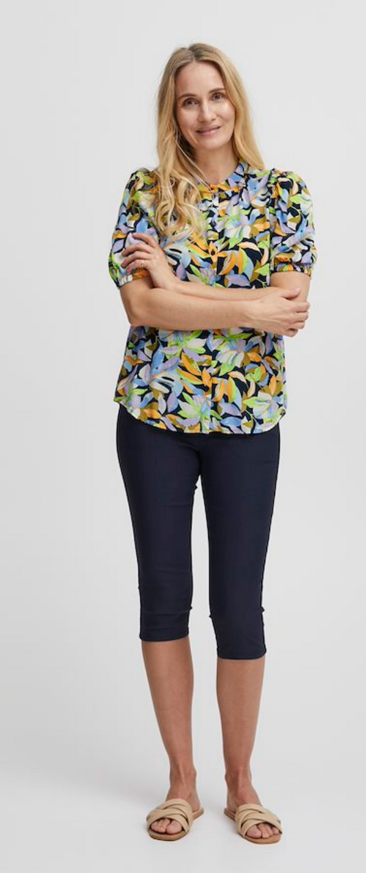 Kami Blouse - Blazing Orange Mix