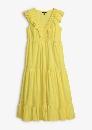 Aria Midi Dress ~ Lemon