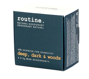 Routine Natural Deodorant - Deep, Dark & Woods Mini Set