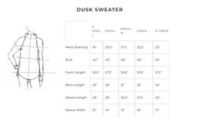 Classic Dusk Sweater ~ Heather Grey ~ Size XS