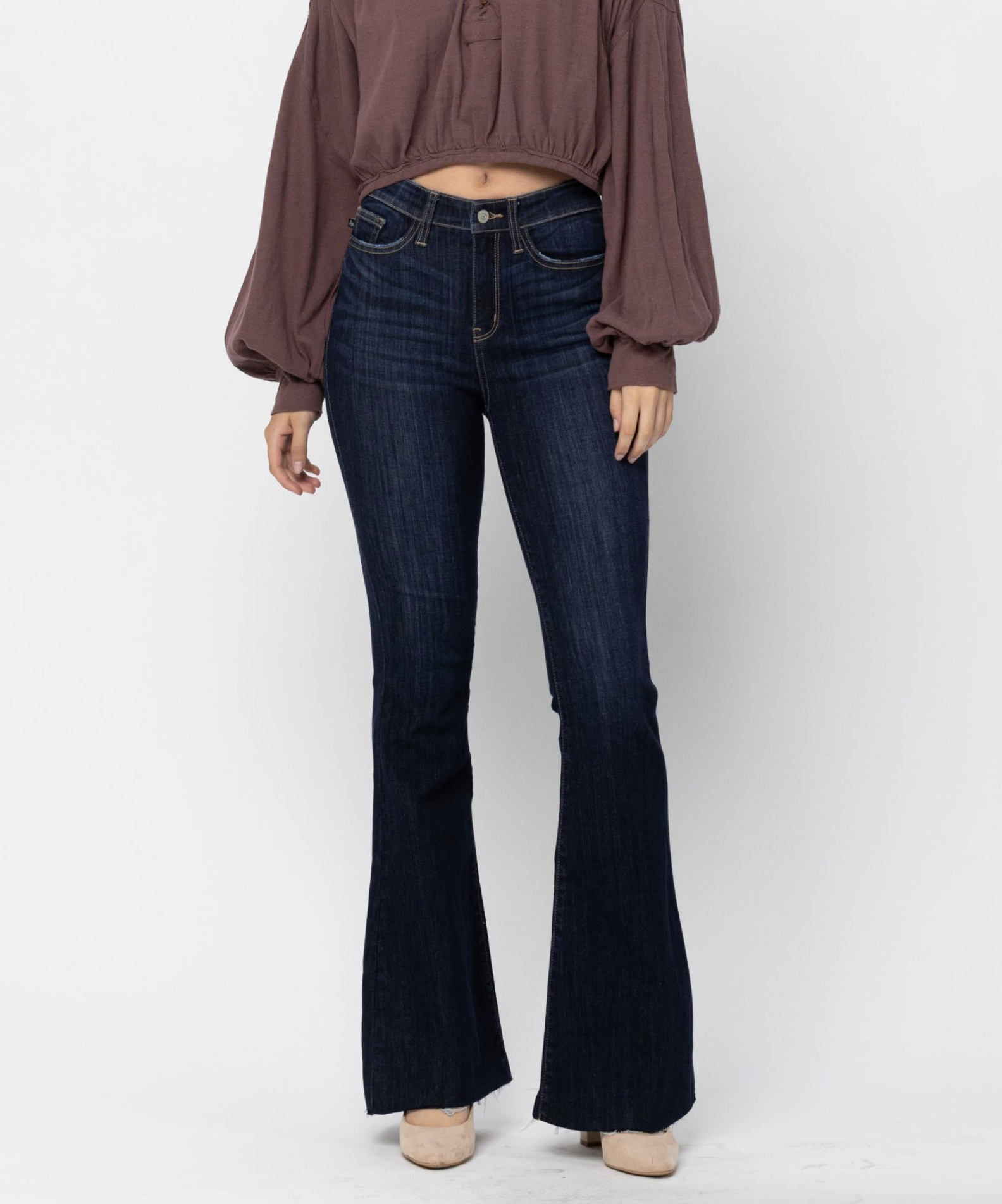 Chrissy Flare Jeans { Reg & Curve }