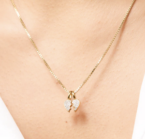 Open image in slideshow, BFF Pave Charm Necklace
