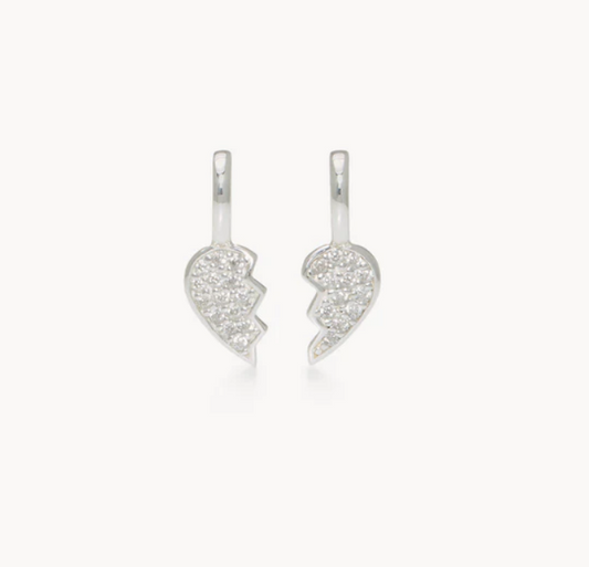 BFF Pave Charm- Silver
