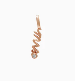 Rose Gold Mrs Charm Necklace