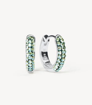 Open image in slideshow, Serpentine Always On Sparkle Hoop Earrings
