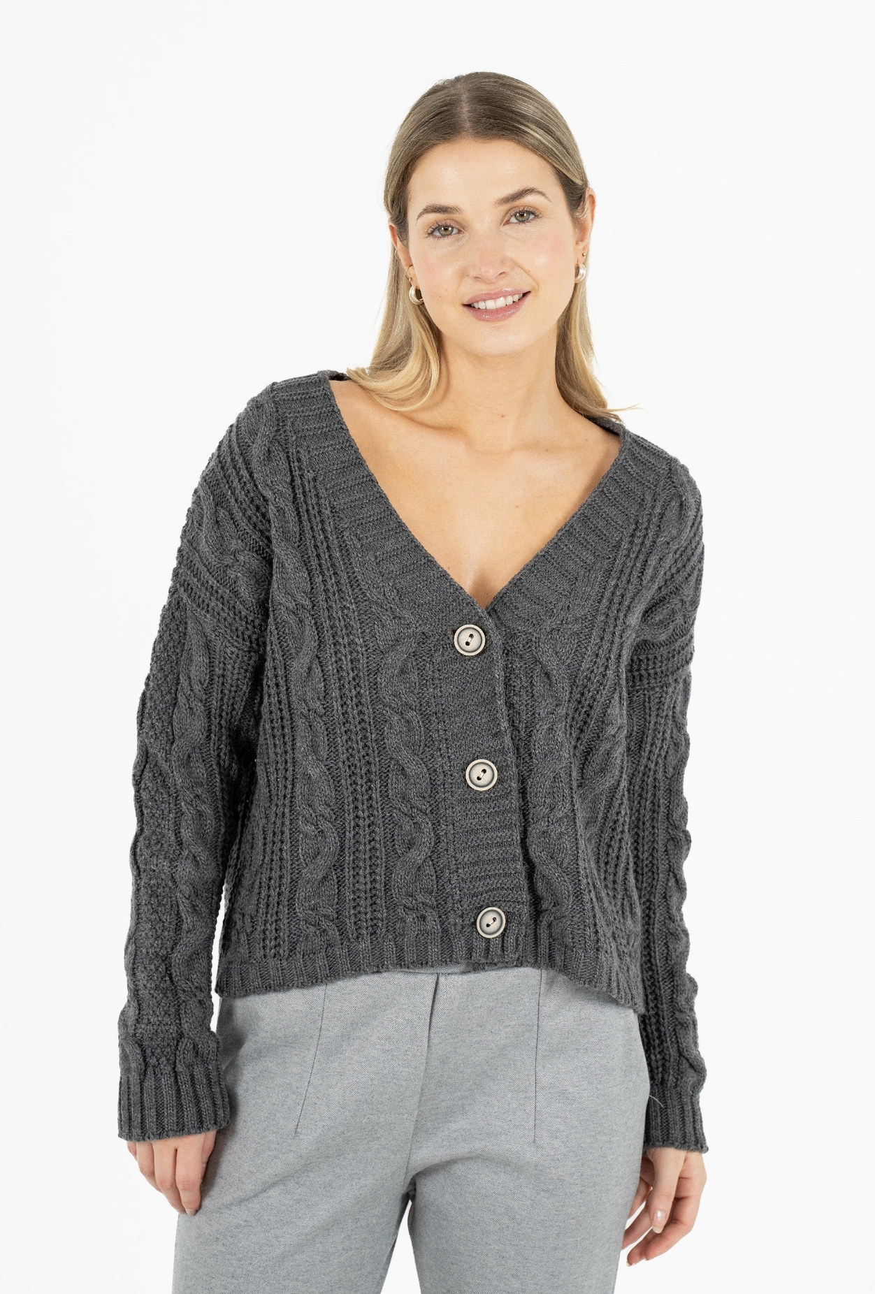 Sierra Cropped Cardi ~ Black