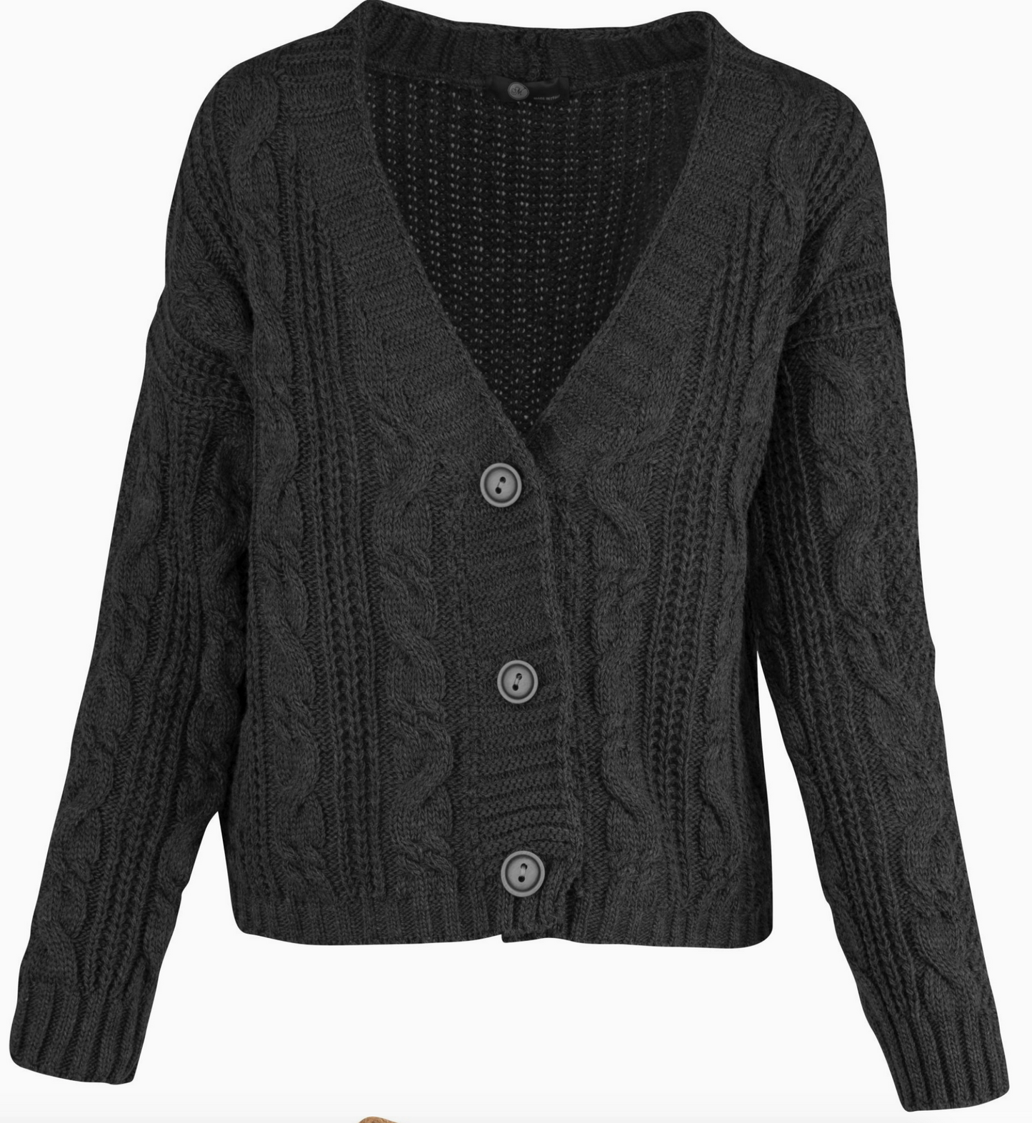 Sierra Cropped Cardi ~ Black