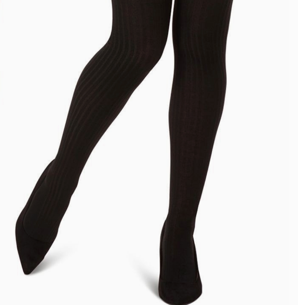 Boston Ribbed Tights ~ Black