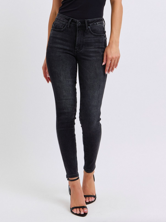 Laurel Washed Black Skinny { Reg & Curve }
