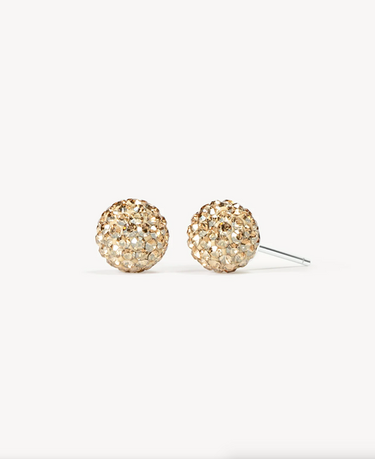 Soft Gold Sparkle Ball™ Stud Earrings