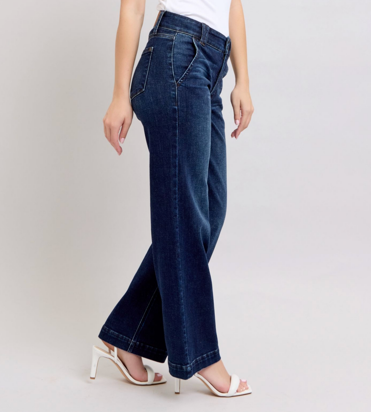 Amiee Double Button Wide Leg { Reg & Curve }