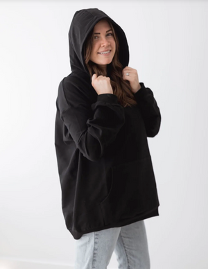 Open image in slideshow, Roni Oversized Hoodie ~ Black
