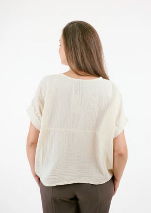 Marigold Top ~ Cream