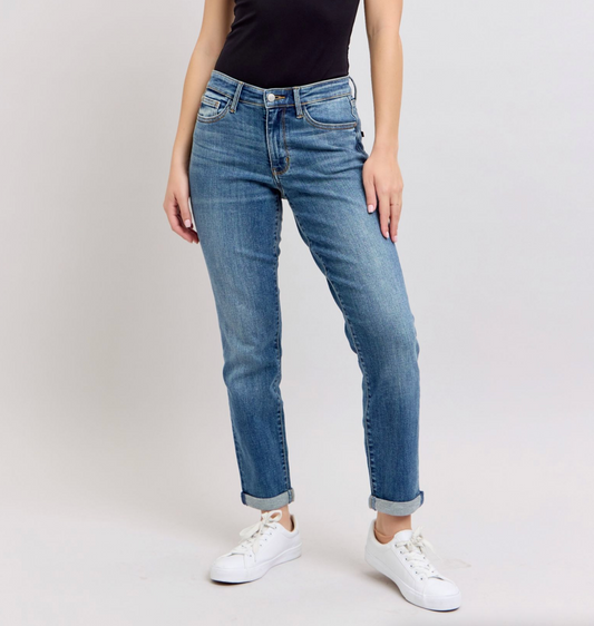 Elsa Boyfriend Jeans { Reg & Curve }