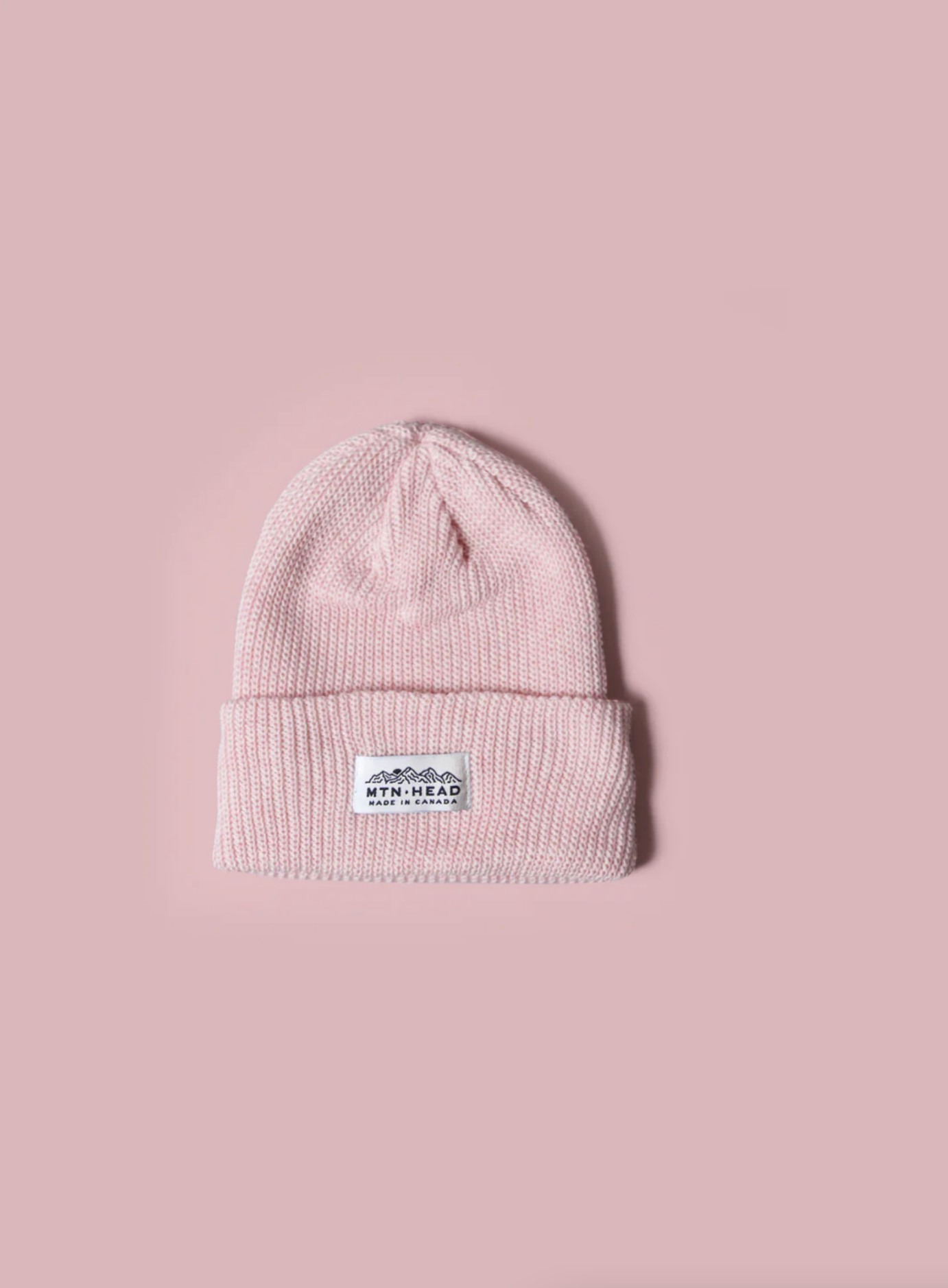 Charlie Cotton Knit Toque ~ JR One Size ~ Baby Pink