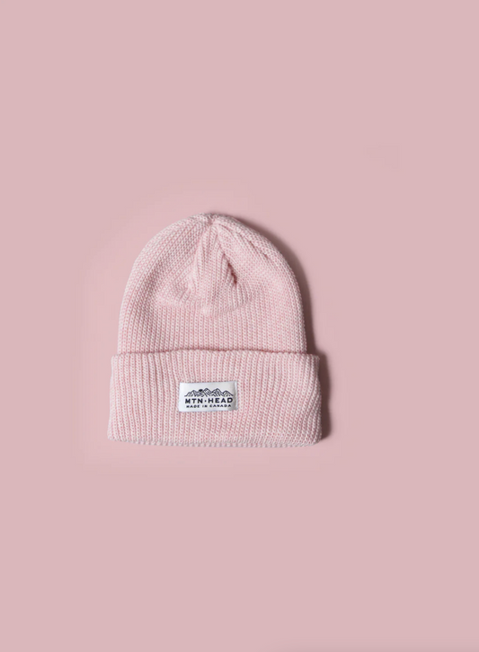 Charlie Cotton Knit Toque ~ JR One Size ~ Baby Pink