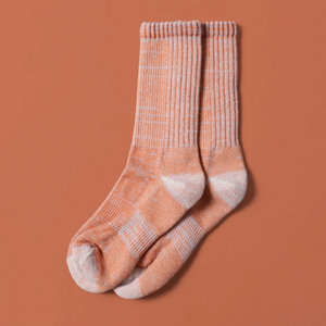 Mio Merino Mountain Hiking Socks ~ One Size ~ Creamsicle