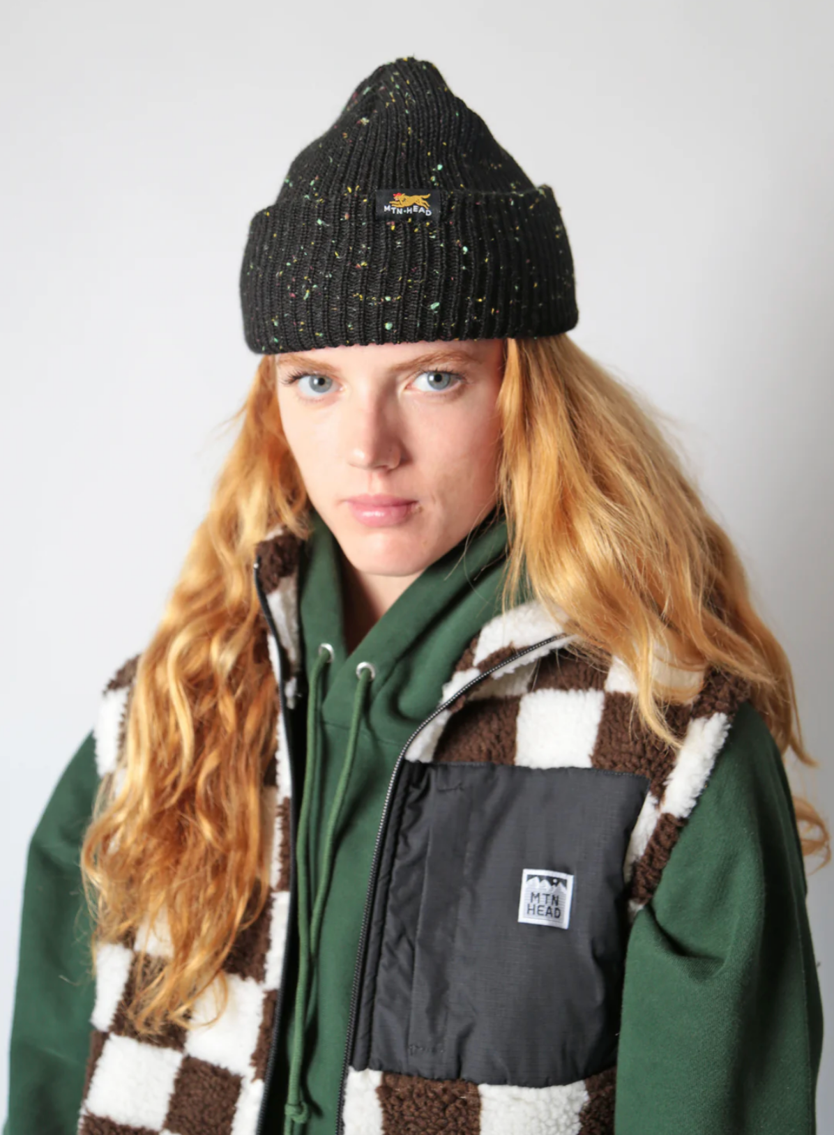 Trail Toque ~ Black Rainbow Speckle ~ One Size