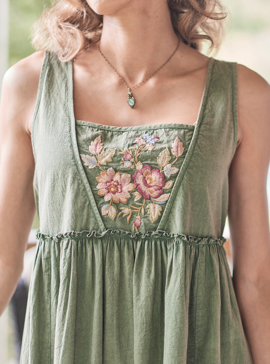 Summer Hour Dress ~ Olive
